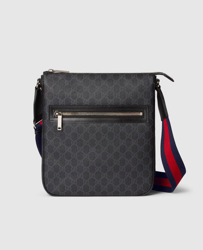 Bolso de hombro mediano negro GG