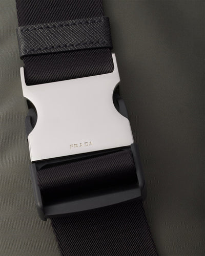 Riñonera de piel Re-Nylon y Saffiano