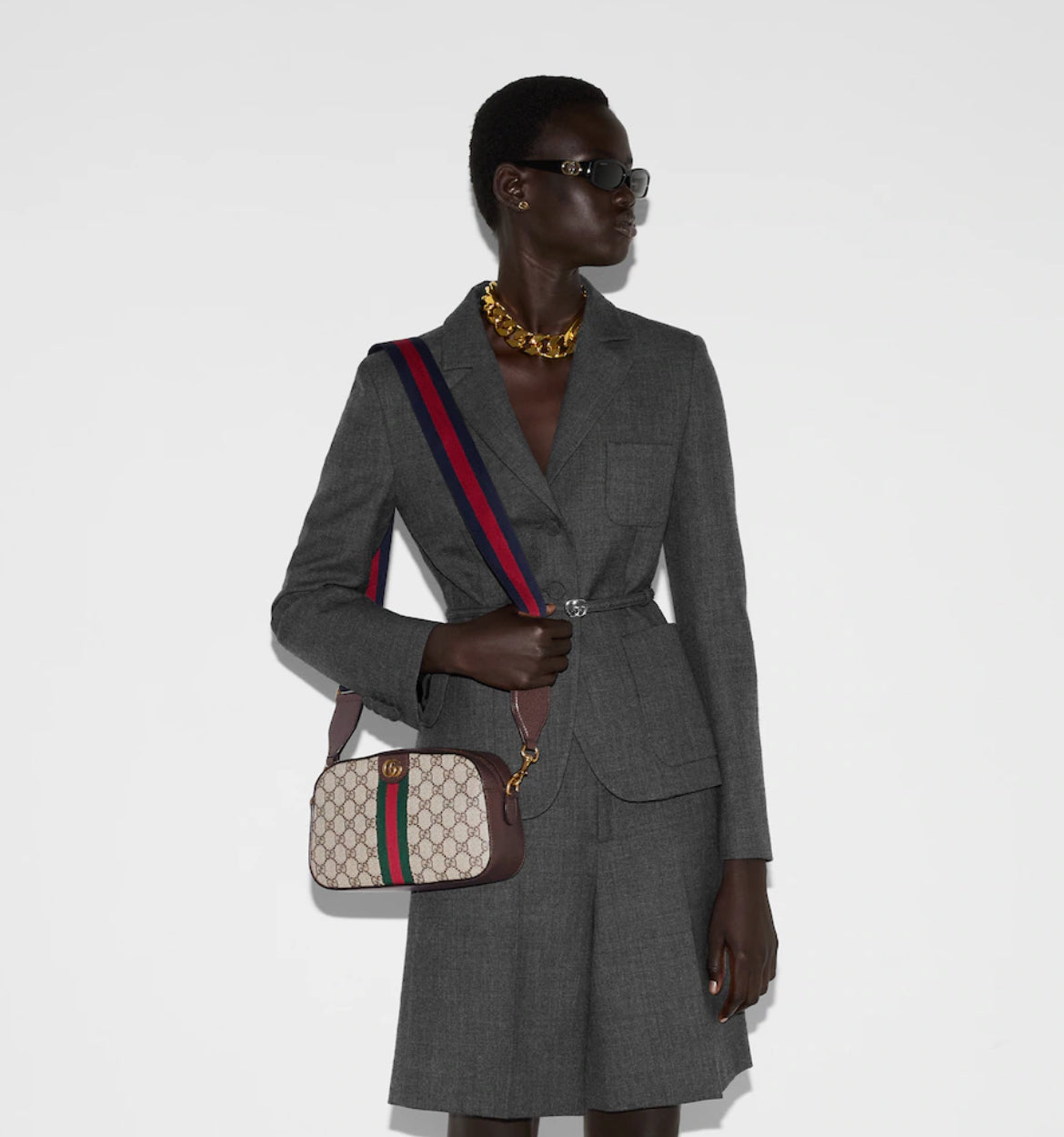 Bolso de hombro pequeño Ophidia