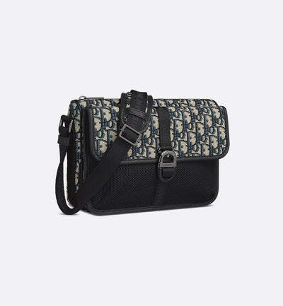 Bolso de hombro Dior 8 negro y beige