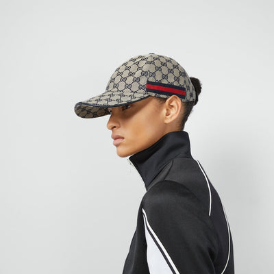 GORRA ORIGINAL GG DE LONA CON BANDA WEB