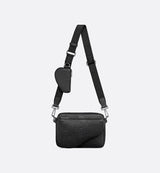 Triple Pouch Saddle Cuir