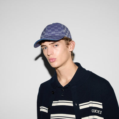 GORRA DE LONA GG Azul grisáceo