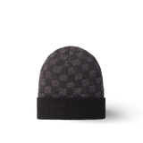 Bonnet et Écharpe Néo Petit Damier Noir