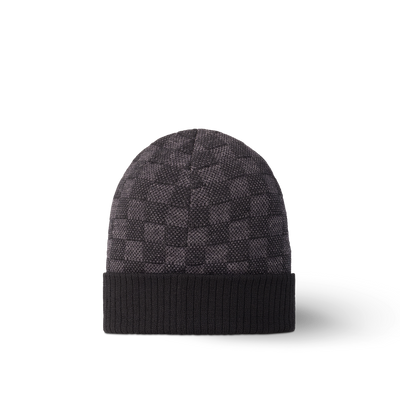 Sombrero y bufanda negros de cuadros de Neo Petit