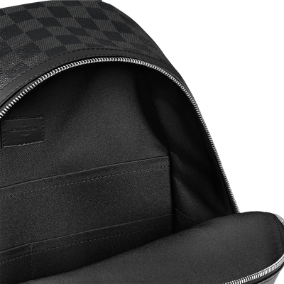 Mochila Discovery PM de lona Damier color grafito y negro