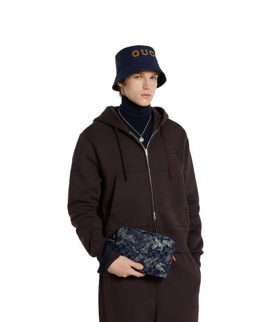 Sac à bandoulière en denim GG petit format