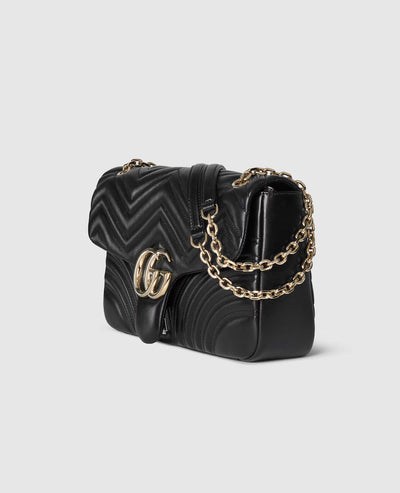Bolso de hombro grande con estampado GG Marmont