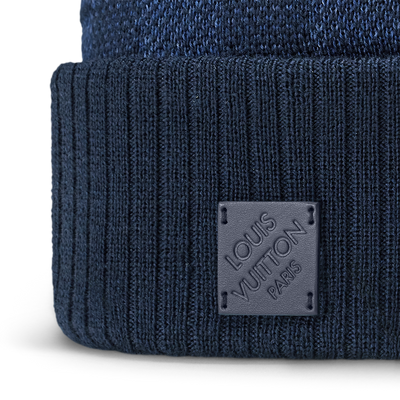 Gorro y bufanda azul marino con diseño de cuadros de Neo Petit