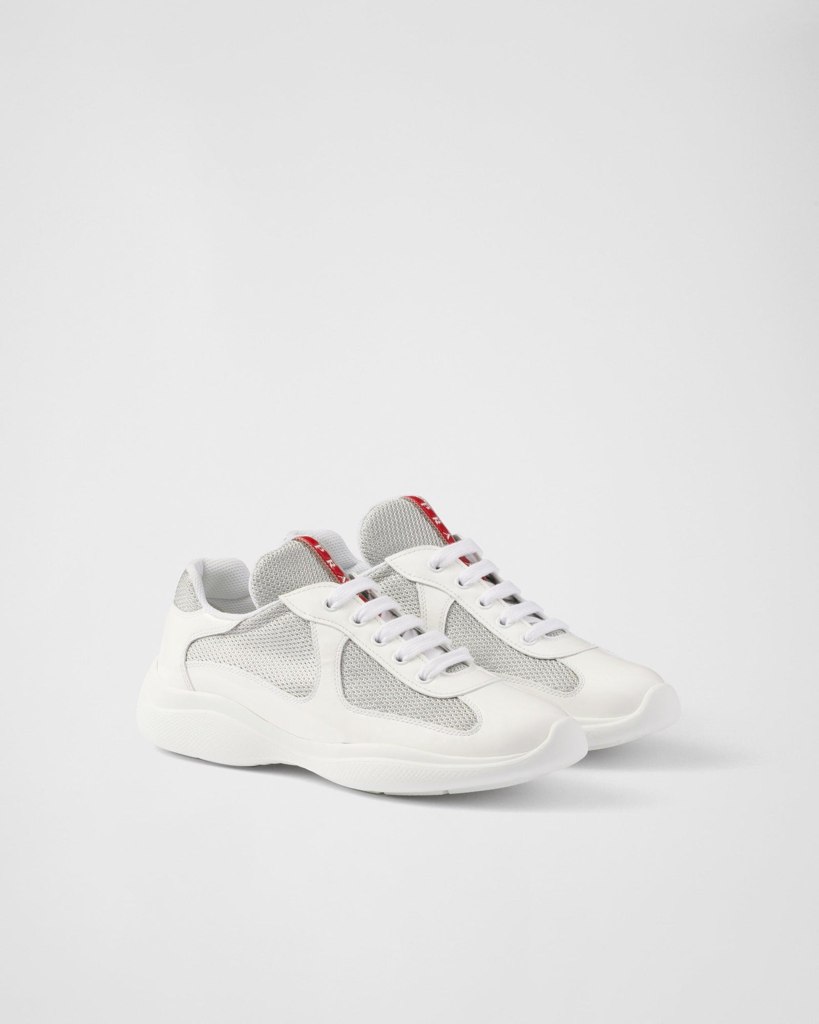 Zapatillas Prada America's Cup en tejido Bike blanco