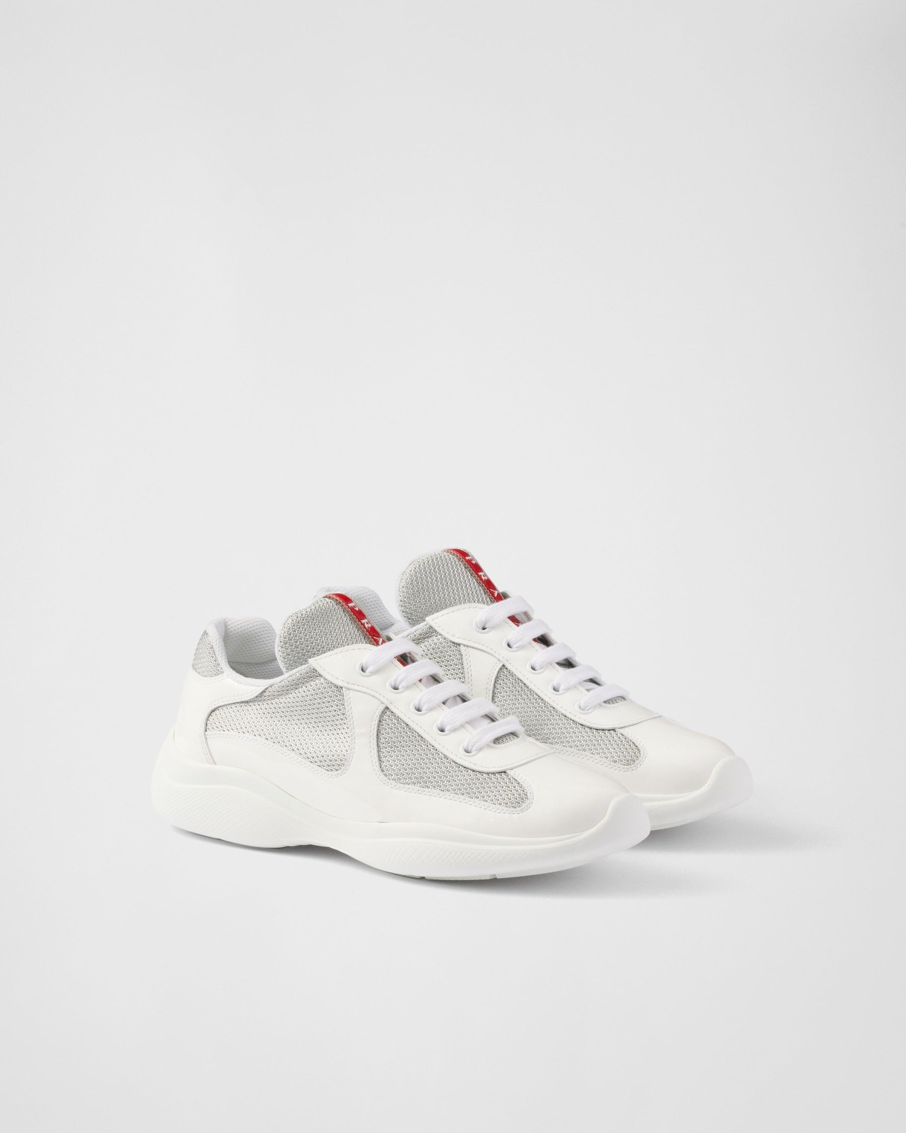 Zapatillas Prada America's Cup en tejido Bike blanco