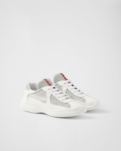 Zapatillas Prada America's Cup en tejido Bike blanco