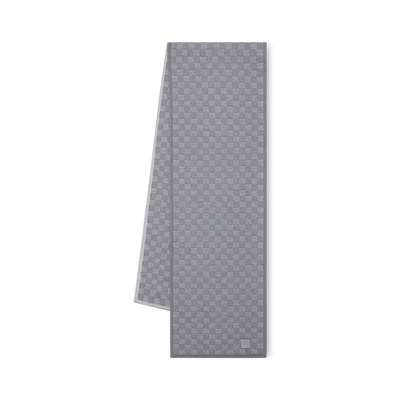 Gorro y bufanda de cuadros grises Neo Little