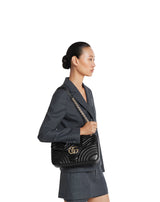 Sac à épaule grand format à motif GG Marmont