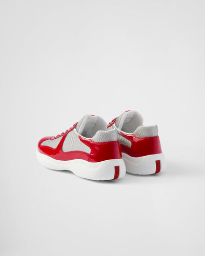 Zapatillas Prada America's Cup en tejido Bike rojo