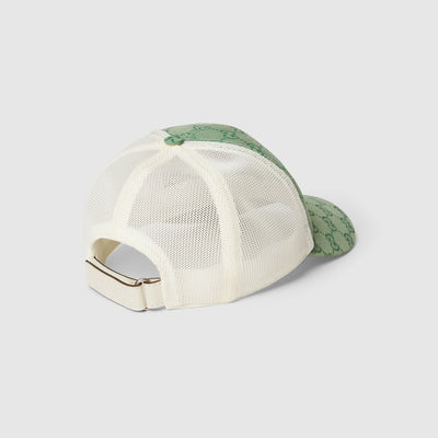 GORRA ORIGINAL GG DE LONA VERDE Y BLANCA