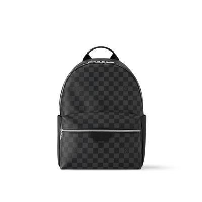 Mochila Discovery PM de lona Damier color grafito y negro