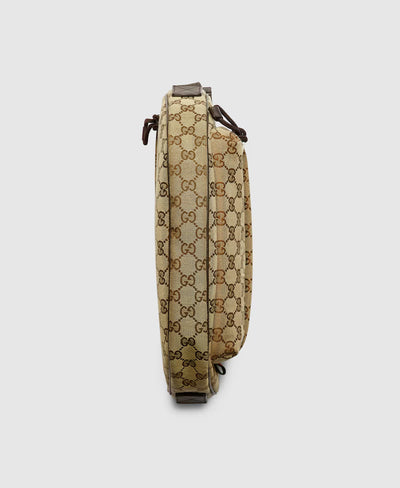 Bolso de hombro grande de lona GG