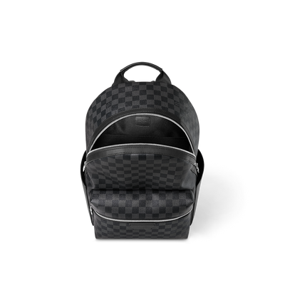 Mochila Discovery PM de lona Damier color grafito y negro