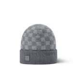 Bonnet et Écharpe Néo Petit Damier Gris