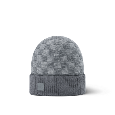 Gorro y bufanda de cuadros grises Neo Little