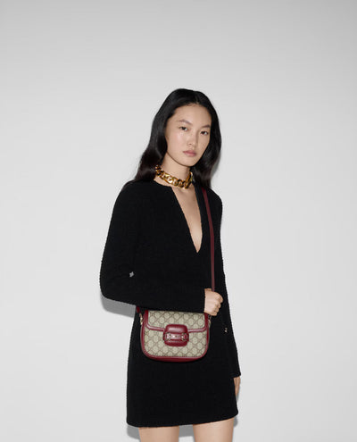 Bolso de hombro pequeño suave Gucci Horsebit 1955