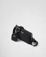 Sac porté épaule en Re-Nylon et cuir Saffiano