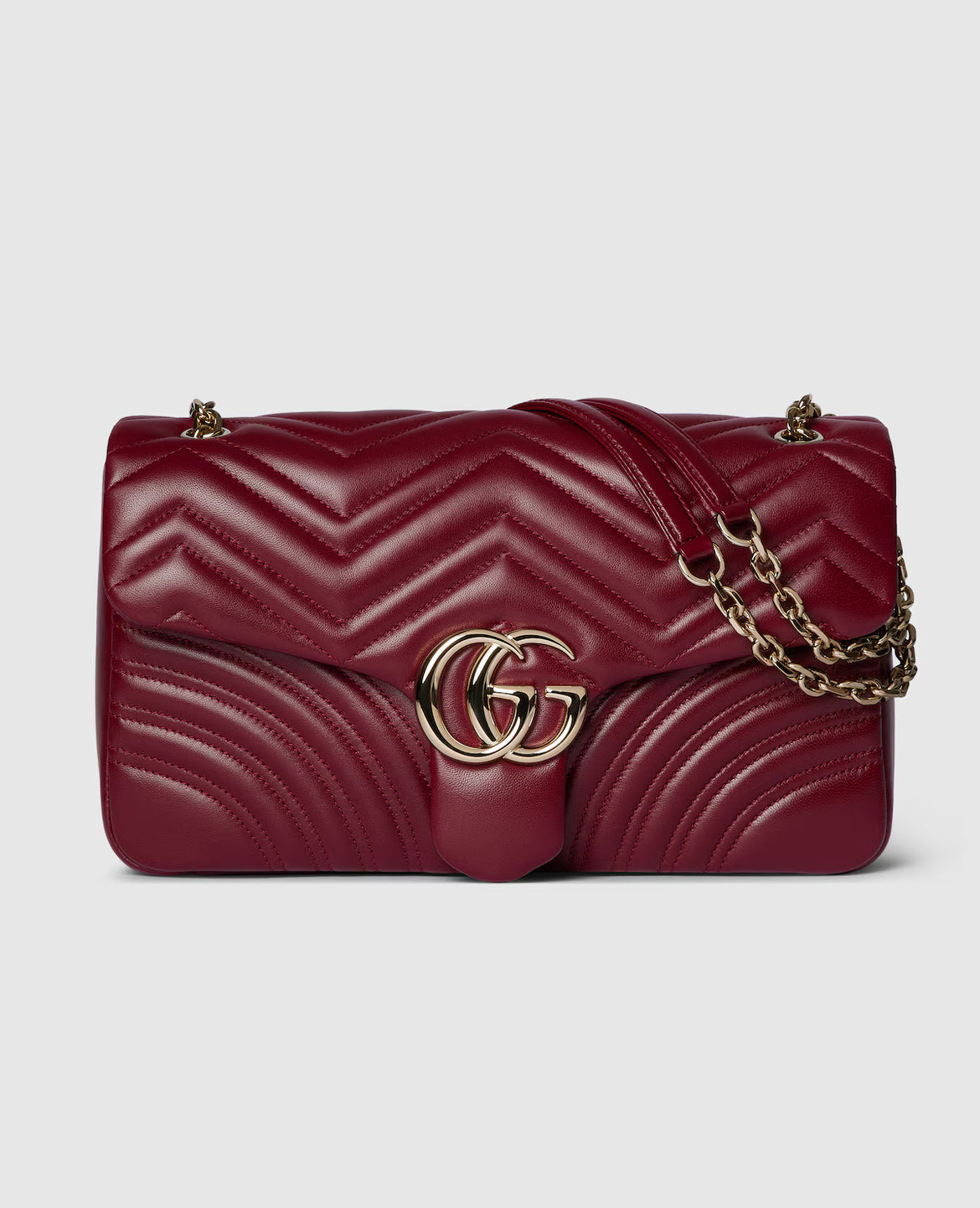 Bolso de hombro grande con estampado GG Marmont