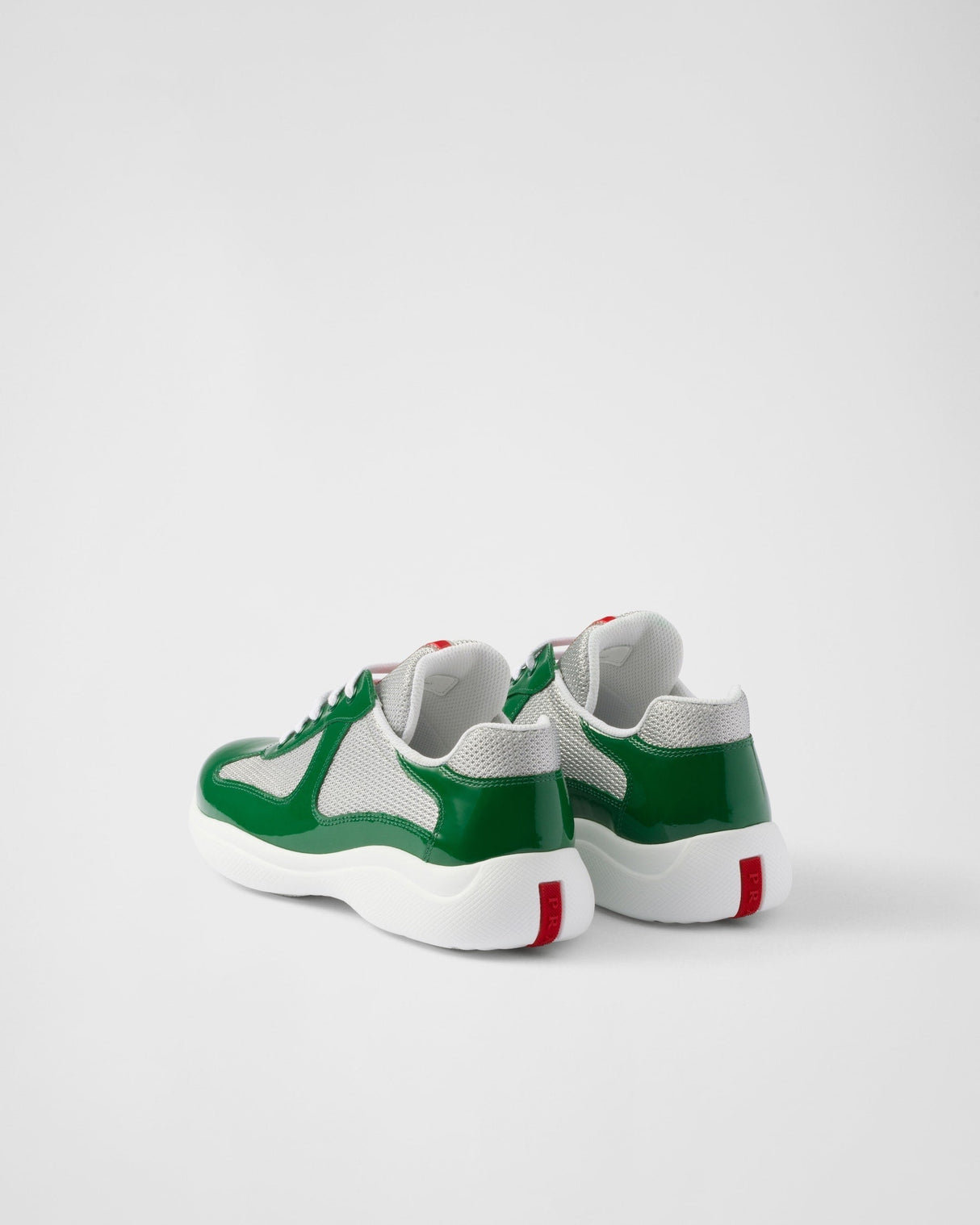 Baskets Prada America’s Cup en tissu Bike vert