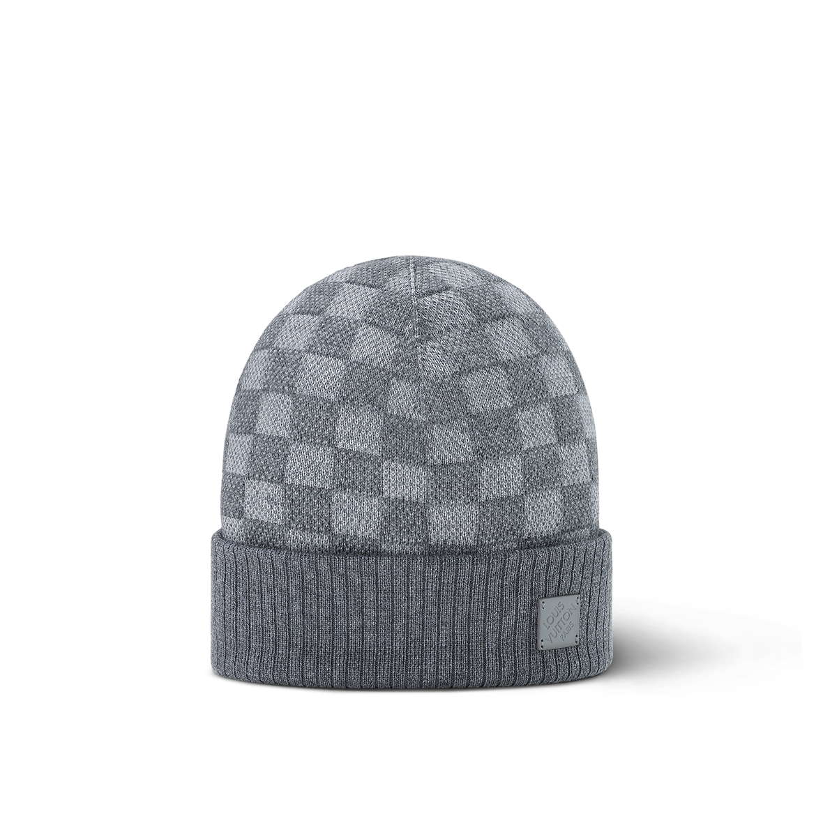 Bonnet et Écharpe Néo Petit Damier Gris