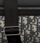 Sac Messenger zippé Rider 2.0 Noir et Beige