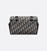 Sac Messenger à rabat Dior Hit The Road Noir et Beige