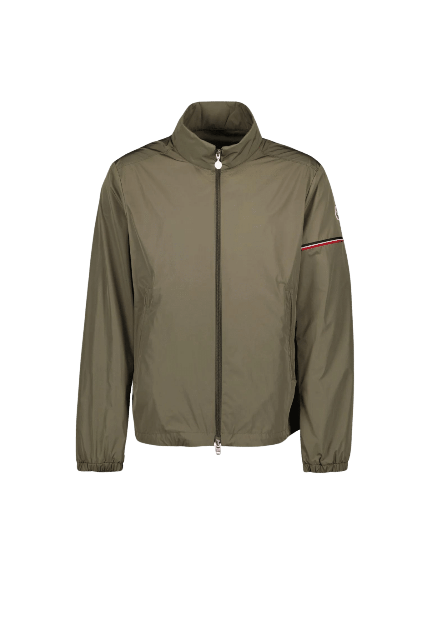 Cortavientos Moncler color caqui con mangas