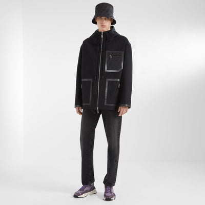 Bob de tejido jacquard FF negro