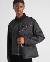 Sac porté épaule en Re-Nylon et cuir Saffiano