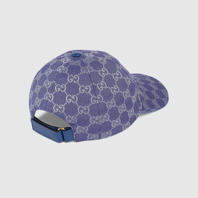 GORRA DE LONA GG Azul grisáceo