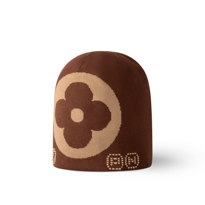 Gorro marrón con monograma LV Fit