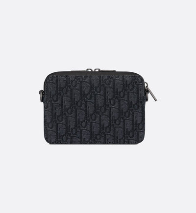 Pochette zippée à bandoulière Noir