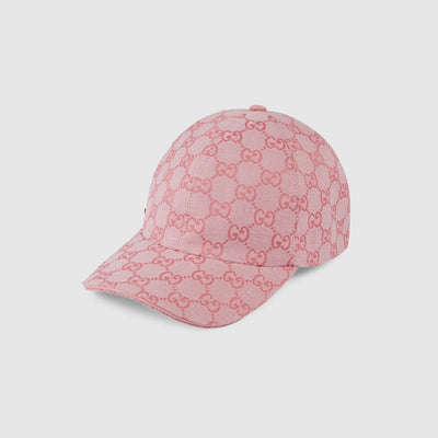 Gorra de lona rosa GG