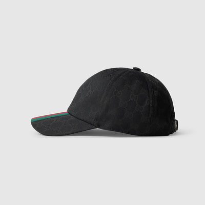 GORRA DE BÉISBOL ORIGINAL GG DE LONA NEGRA