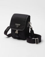 Sac porté épaule en Re-Nylon et cuir Saffiano