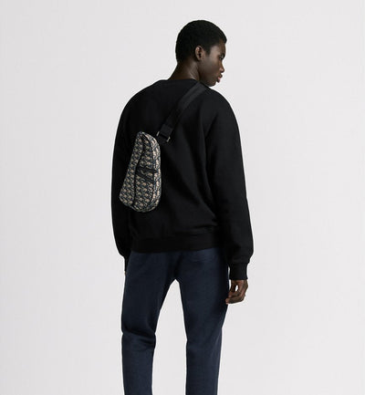 Sac Saddle Noir et Beige