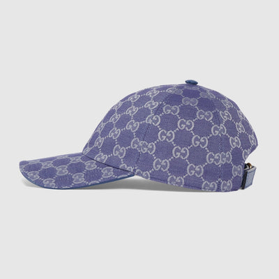 GORRA DE LONA GG Azul grisáceo