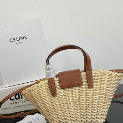 Cuna clásica para adolescentes de mimbre natural de Celine