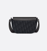 Mini sac Messenger à rabat Saddle Noir