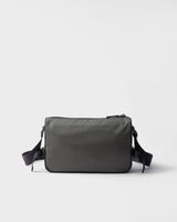 Sac de taille moyenne porté épaule en Re-Nylon et cuir Saffiano