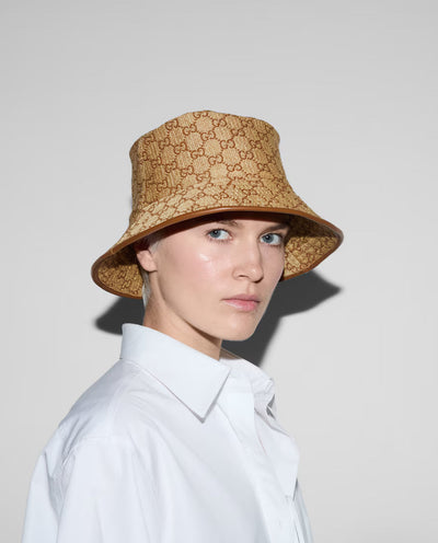 Sombrero de pescador de paja GG