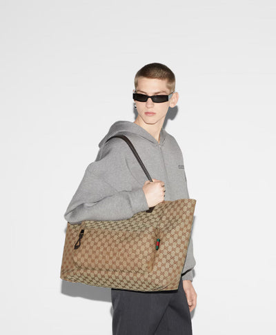 Bolso tote maxi de lona GG