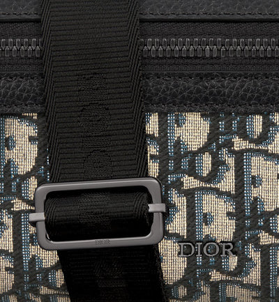 Bolso bandolera Rider 2.0 Mini con cremallera en negro y beige