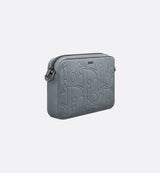 Triple Pouch Saddle Cuir Gris